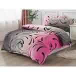 XPOSE® Prodloužené mikroplyšové povlečení NAOMI Exclusive - lila 140x220 cm, 70x90 cm, Mikroplyš + Prodloužená možnost vrácení zboží do 50 dnů