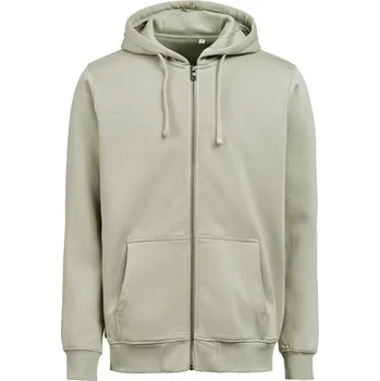 Pánská mikina Untagged Movement Pánská mikina na zip s kapucí ze silné bavlny OCS RCS Barva: Zelená šalvějová, Velikost: 3XL