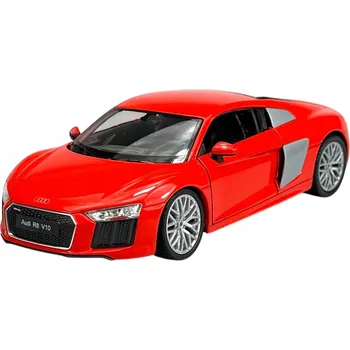 autíčko WELLY 2016 AUDI R8 V10 ORANŽOVÁ 1:24 NOVÝ KOVOVÝ MODEL 24065