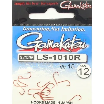 Rybářský háček Háček Gamakatsu 12 s protihrotem univerzální, velikost 15, ks