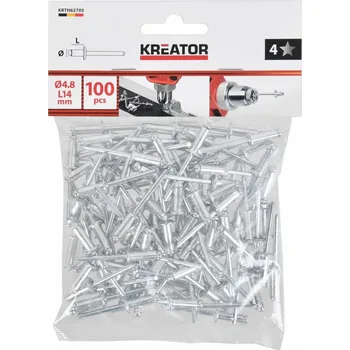 Nýt Kreator KRTH62705 - Trhací nýty 4,8x14mm 100ks