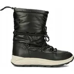 Sněhule GEOX - VELIKOST 38 - dámské kožené boty na platformě černé