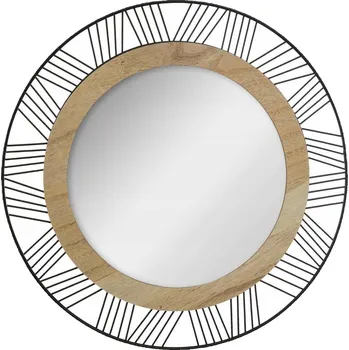 Zrcadlo Kulaté dekorativní zrcadlo nástěnné zrcátko 45 cm loft