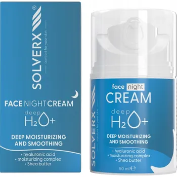 Pleťový krém SOLVERX Deep H2O+ Hloubkově hydratační krém na noc 50 ml