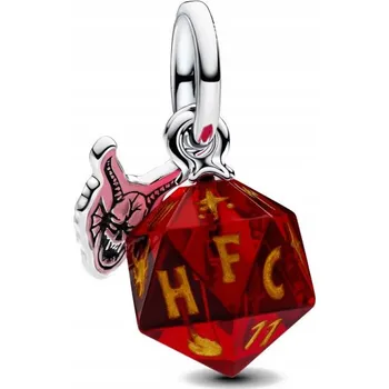 Přívěsek Přívěsek STŘÍBRO 925 Charms Korálek STRANGER THINGS Kostka Hellfire Club