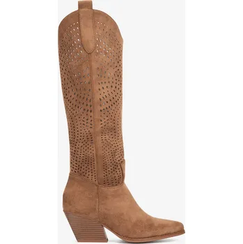 Dámské kozačky Jenny dámské kozačky nad koleno na sloupkovém podpatku, velikost 39