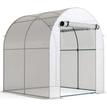 Skleník Přenosný fóliovník | bílý