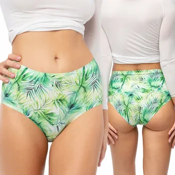 Dámské spodní prádlo Kalhotky SIMPLE MAXI EXOTICO Julimex L zelená