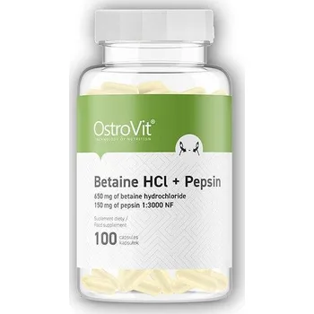 Aminokyselina Ostrovit Betaine HCL + pepsin 100 kapslí (VÝPRODEJ)