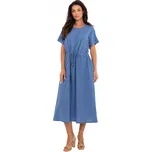 Och Bella šaty pro běžné nošení, klasické midi, univerzální velikost