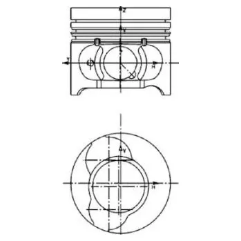 Píst motoru Píst KOLBENSCHMIDT 40465610