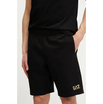 Pánské kraťasy Bavlněné šortky EA7 Emporio Armani PJVRZ.8NPS65 černá 99A, vel. XXXL