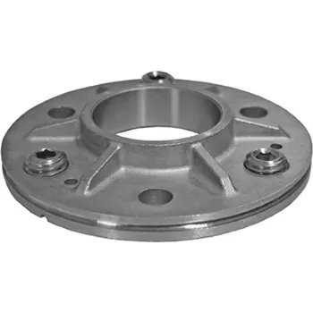 Hahn Steel Montážní patka O100 x 16 mm, pro sloupek O42,4 mm, surová, AISI 304