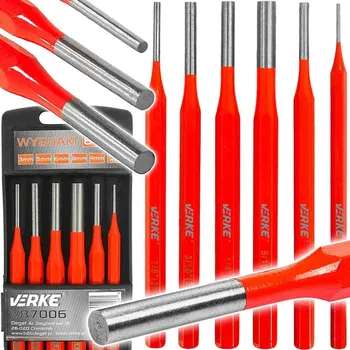 Sada nářadí Sada průbojníků 1,5–8 mm, 6 ks, Verke V87006
