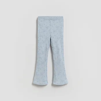 Reserved - Žebrované legíny - bleděmodrá - 812HN-05X - 812HN-05X-98