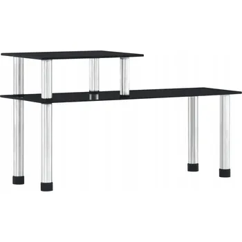 police Kuchyňská police Černá Tvrzené Sklo