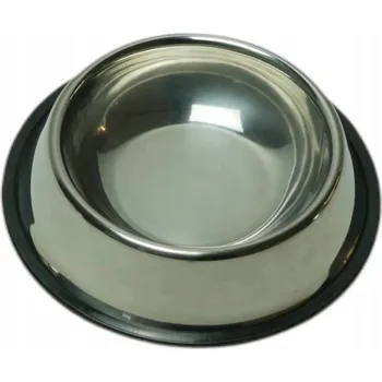 Miska pro psa KOVOVÁ PROTISKLUZOVÁ MISKA PRO PSA KOČKU NA KRMIVO 1,6L 30 CM DELEO