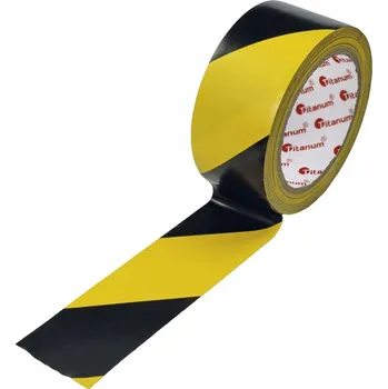 Výstražná páska černo-žlutá 48mm x 20m 445244