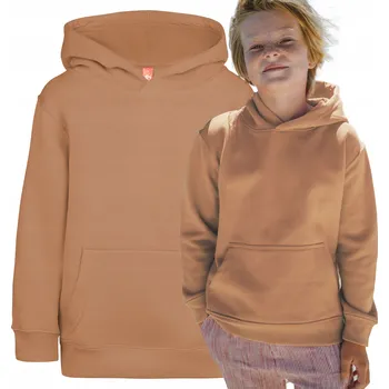 Chlapecká mikina Dětská mikina bavlna TH Clothes hnědá, velikost 116