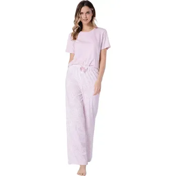 DÁMSKÉ PYŽAMO DALIA 1711 pudrově růžová 2XL