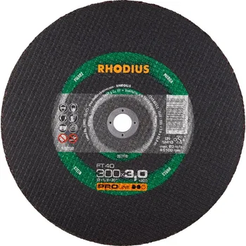 Řezný kotouč RHODIUS Ruční řezný kotouč FT40 300 x 3,0 x 20,00 PROline