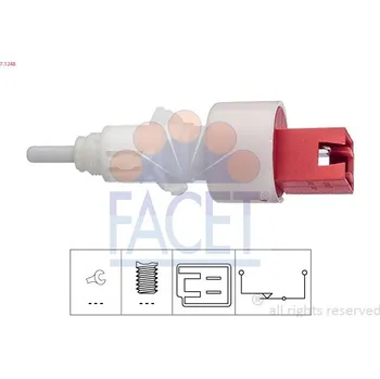 Spínač, ovládání spojky (řízení motoru) FACET 7.1248