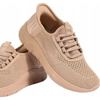 Dámské tenisky Dámské béžové tenisky, lehké a pohodlné sportovní boty na platformě, velikost 39
