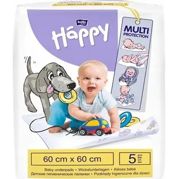 Přebalovací podložka Podložka pro přebalování v lalocích Bella Baby Happy 60 cm x 60 cm 5 ks