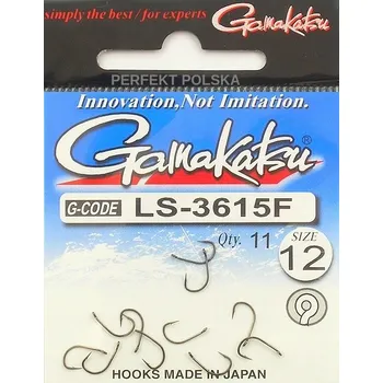 Rybářský háček Háčky na zem, muškařské háčky, háčky na led, přívlačové háčky, háčky na plovoucí háčky, protihroté Gamakatsu LS-3615F 11 ks