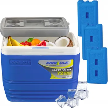 Turistická lednička na náplně PINNACLE TPX7000 32L Granátová + 3 náplně 1L