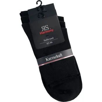 Pánské ponožky RS klasické pánské bavlněné jednobarevné zkrácené ponožky jemný svěr mix1 43-46