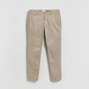 Pánské kalhoty Reserved - Kalhoty chino slim fit - béžová - YV913-80P - YV913-80P-36