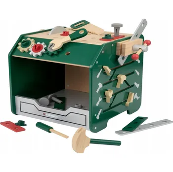 Dřevěná hračka Playtive Dřevěná Dílna Kostka Hračka Motorická Hra 24 dílů