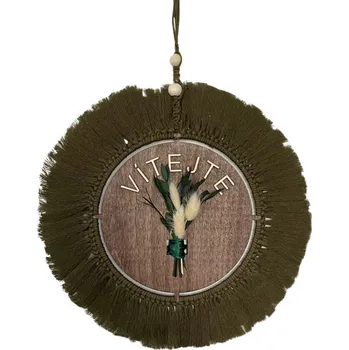 Nástěnná dekorace "Vítejte" - brčálová