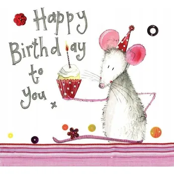 Narozeninový DÁREK Pro Nejbližší PŘÁNÍ K NAROZENINÁM Pohlednice Narozeniny Myš
