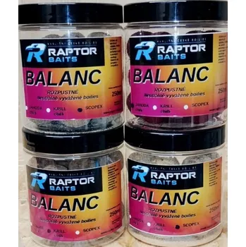 Boilies Raptor Baits BALANC 250 ml Jahoda Chilli
