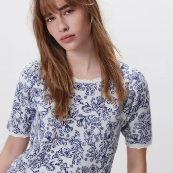 Dámský svetr Reserved - Svetr s krátkým rukávem - vícebarevná - 800IP-MLC - 800IP-MLC-S