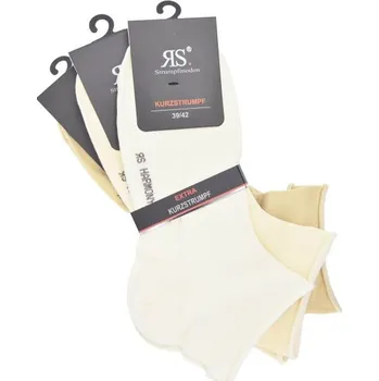 Dámské ponožky RS dámské jednobarevné kotníkové ruličkové ponožky bez gumiček mix32 39-42