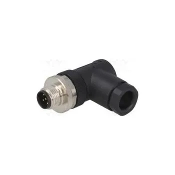 Elektrická zásuvka Zástrčka M12 PIN 5 vidlice kód B-Profibus na kabel IP67 60V