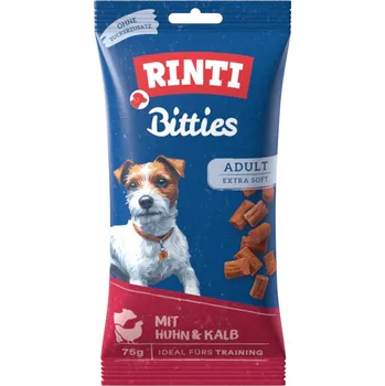 4x75g RINTI Bitties Adult - kuřecí a telecí