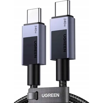 Datový kabel Ugreen L513 Kabel USB-C na USB-C PD 240W 1M, nylonový oplet, 480 Mbps