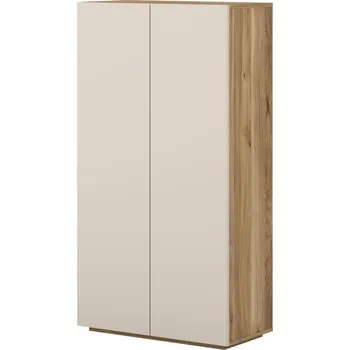 Komoda Vysoká komoda Criss - Helvetia Šedá 70x130.6 cm