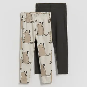 Reserved - Žebrované legíny 2 ks - tmavě šedá - 511HK-90X - 511HK-90X-110