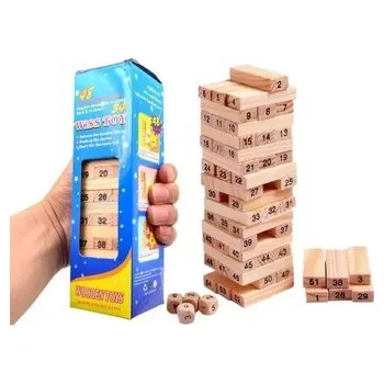 Stavebnice Geomag Wieża klocki drewniane 54el (pl, 2000, Macyszyn Toys)