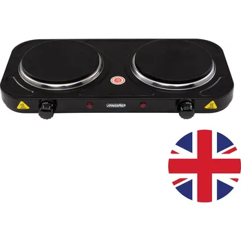Vařič Dvouplotýnkový elektrický vařič 2000W Mesko MS 6509 Britská zástrčka