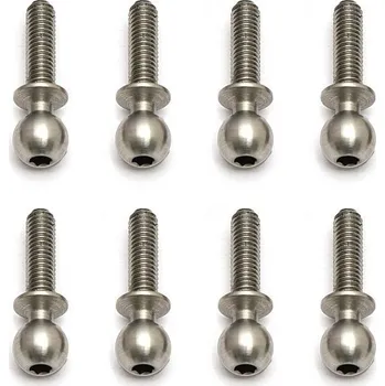 Associated Kulové čepy, střibrné, 10 mm délka závitu, 10 ks. - expresní doprava