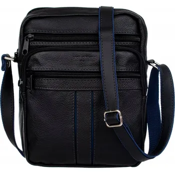 Kabelka Kaletnik kabelka z pravé lícové kůže černá