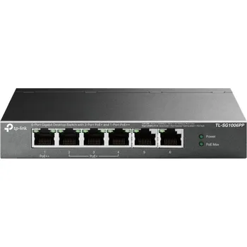 Switch TP-Link TL-SG1006PP Switch 2x GLAN, 3x GLAN s PoE+, 1x GLAN s PoE++