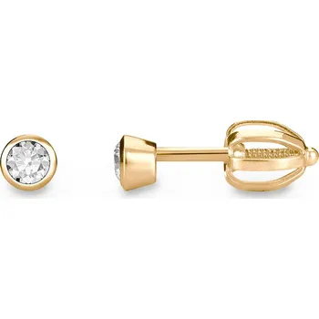 Náušnice Náušnice ze žlutého zlata pecka se zirkonem 478.90