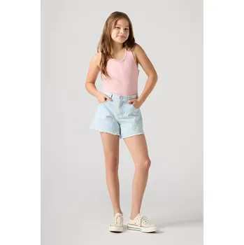 Chlapecké kraťasy Dětské riflové kraťasy Levi's DAISY DENIM A LINE SHORT 4EP480 modrá 50X, vel. 158